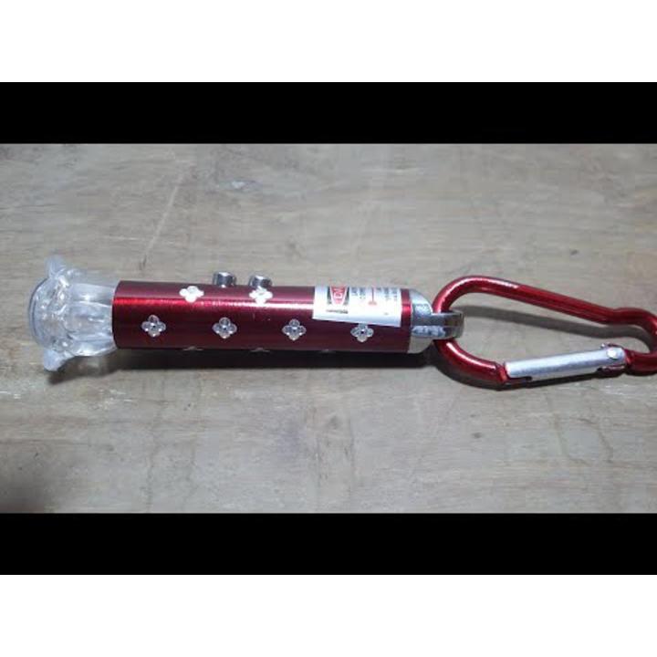 Laser Light/Target Light best toy for kids entertainment-Laser Pointer Torch with Emergency Hazard LED Lights and Hook- 1 pcs- Multicolor