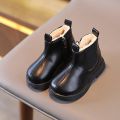 Girls' martin boots winter new children's boots fashion and versatile Internet celebrity baby girl booties soft sole. 