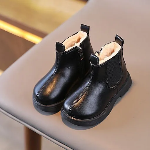 Girls'%20martin%20boots%20winter%20new%20children's%20boots%20fashion%20and%20versatile%20Internet%20celebrity%20baby%20girl%20booties%20soft%20sole%20-%20Image%204