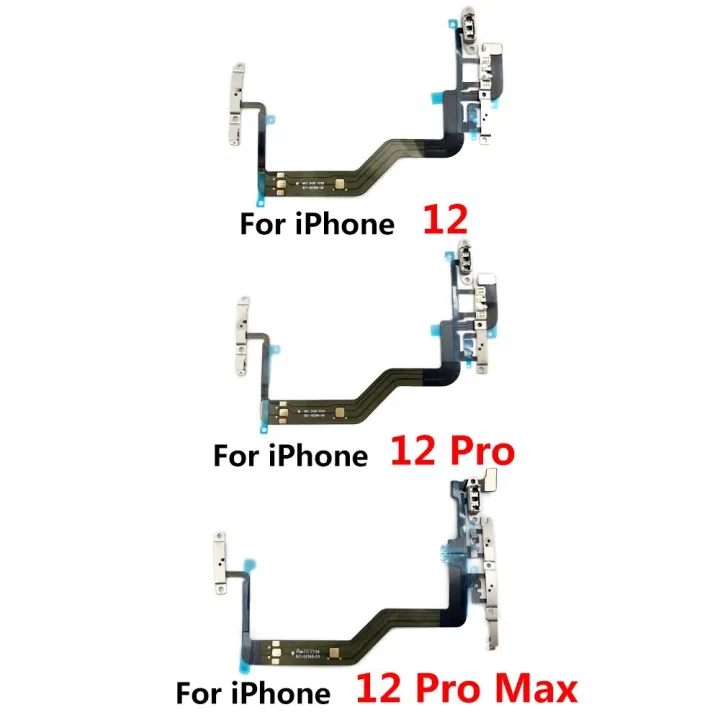 NEW%20Repair%20Side%20Power%20ON/OFF%20Key%20Flex%20Cable%20For%20IPhone%2011%2012%20Pro%20Max%2012%20mini%20Volume%20Switch%20Button%20Ribbon%20-%20Image%204