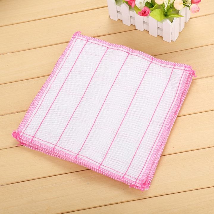 (New)5 layer of thick cotton yarn dih towel non-tick oil bamboo fiber cleaning cloth