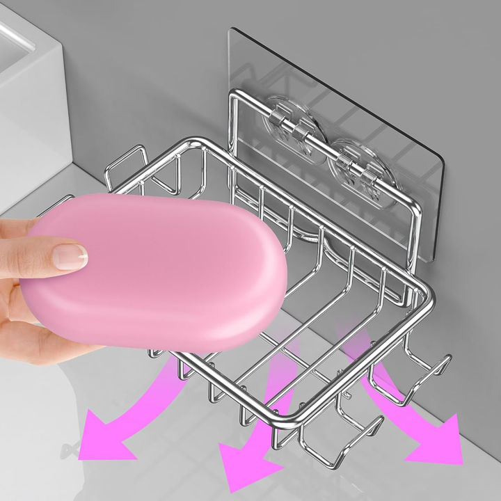 Anti-slip%20Soap%20Holder%20Stainless%20Steel%20Wall-mounted%20Soap%20Holder%20with%20Hooks%20Anti-slip%20Stable%20Punch-free%20Perfect%20for%20Bathroom%20Organization%20Southeast%20Asian%20Buyers'%20Favorite%20Stainless%20Steel%20Soap%20Holder%20-%20Image%206