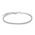 ELESHE 925 Sterling Silver Tennis Charm Bracelets For Women With Cubic Zirconia Link Chain Anti-allergy Sterling-silver-jewelry. 