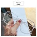 New Internet celebrity polygonal glasses for women, Korean style trendy large frame anti-blue light Xiaohongshu students with prescription myopia glasses. 