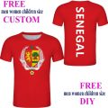 Senegal Men T Shirts Round Neck T-Shirt Senegal Senegalese Soccers Footballer Printed T-Shirt Men Youth Team Jersey. 