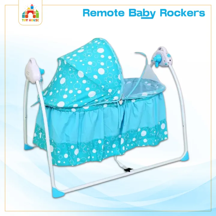 Remote%20Control%20Baby%20Rocker%20Automatic%20Cradle%20With%20Electric%20Swing%20Bed%20for%20New-born%20Baby%20(USB+Bluetooth)%20-%20Image%202