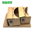 Google cardboard glasses cardboard paper VR glasses virtual reality 3D mobile phone magic mirror generation.