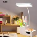 Lamp Wholesale Eye Protection LearningLEDRechargeable Plug-in Student Light with Pen Holder Children Table Lamp Bedroom Bedside Lamp.