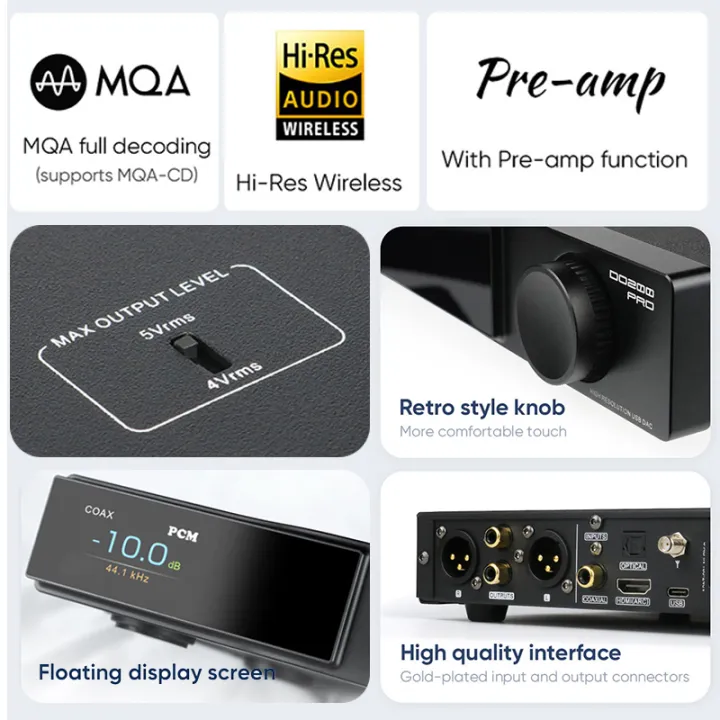 SMSL%20DO200%20PRO%20HiFi%20Balanced%20Decoder%2012x%20CS43131%20DAC%20Chips%20Full%20MQA%20Decoding%20Hi-res%20Pre-amp%20Bluetooth5.1%20HDMI-ARC%20For%20PS5%20Switch%20-%20Image%203