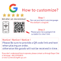 Custom Google Review Sign with NFC Scan code Acrylic Social Media Signs Google Review Card For Your Business Retail Store Decors. 