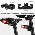 Elecpow Bicycle Burglar Alarm Taillight Smart Brake Sensing Wireless Waterproof Remote Control USB Charge Bike Rear Light Horn.
