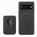 For Google Pixel 6/pixel 7/pixel 7 pro Carbon Fiber Leather Card Magsafe Phone Case. 