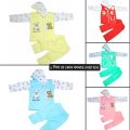 0-9 months 1 set Exclusive winter baby wear. Multicolor Cotton High Quality Printed Hoodie and Pant for Baby Sweaters & Cardigans. 