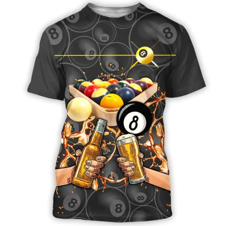Summer%20Men's%20T-shirt%20Billiards%20No.8%20Black%20Ball%203d%20Print%20High-quality%20Men's%20Top%20Holiday%20Casual%20Clothing%20Daily%20Street%20-%20Image%205