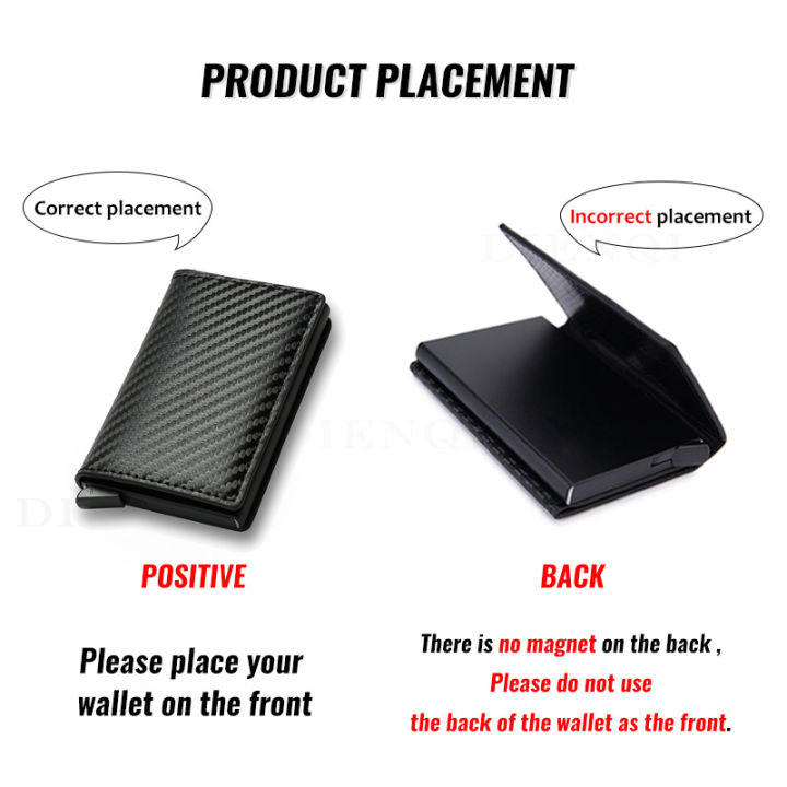 Carbon%20Fiber%20Credit%20Card%20Holder%20Wallets%20Men%20Brand%20Rfid%20Black%20Magic%20Trifold%20Leather%20Slim%20Mini%20Wallet%20Small%20Money%20Bag%20Male%20Purses%20-%20Image%203
