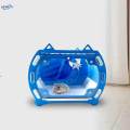 Hamster Carrier Cage Travel Cage Carry Case for Sugar Glider Small Pets Rats Blue.