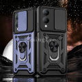 For Vivo Y17S case Armor Ring Case Cover Adsorb Car Holder Shockproof Camera Protection Cover For Vivo Y17S Back Cover Phone cases. 