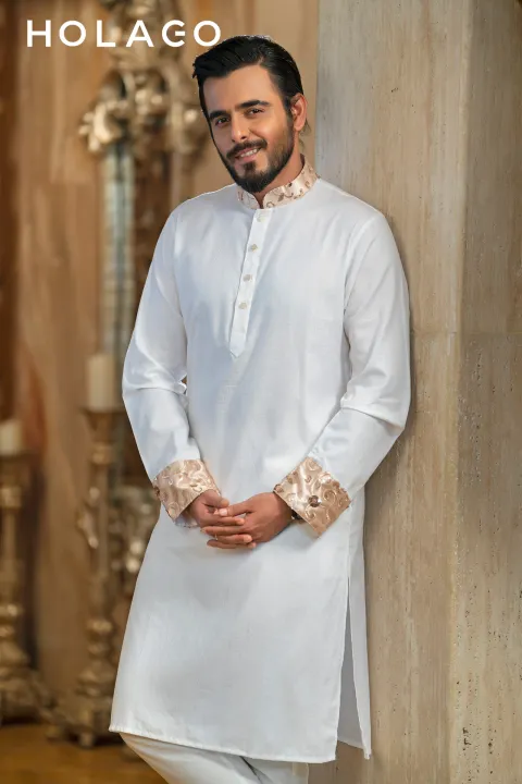 Holago%20Amber%20Gold%20Mountain%20White%20Panjabi%20for%20Men%20-%20Image%204