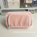 Pink Pencil Bag For Girls Fashionable School Accessories Aesthetic School Cases Korean Stationery Holder Cute Pencil Bag.
