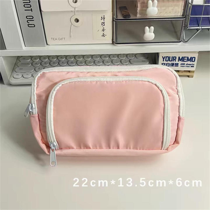 Pink%20Pencil%20Bag%20For%20Girls%20Fashionable%20School%20Accessories%20Aesthetic%20School%20Cases%20Korean%20Stationery%20Holder%20Cute%20Pencil%20Bag%20-%20Image%209