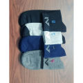 Men's 4 Pair Solid Short Socks S423. 