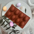 Dishwasher Safe Chocolate Mold Multiuse  Silicone Non-Stick Egg Silicone Mold 8-Cavity Food-Grade Easter Candy Mold for Home Baking Candy Decorating DIY Crafts Easter Celebration Gift Making. 