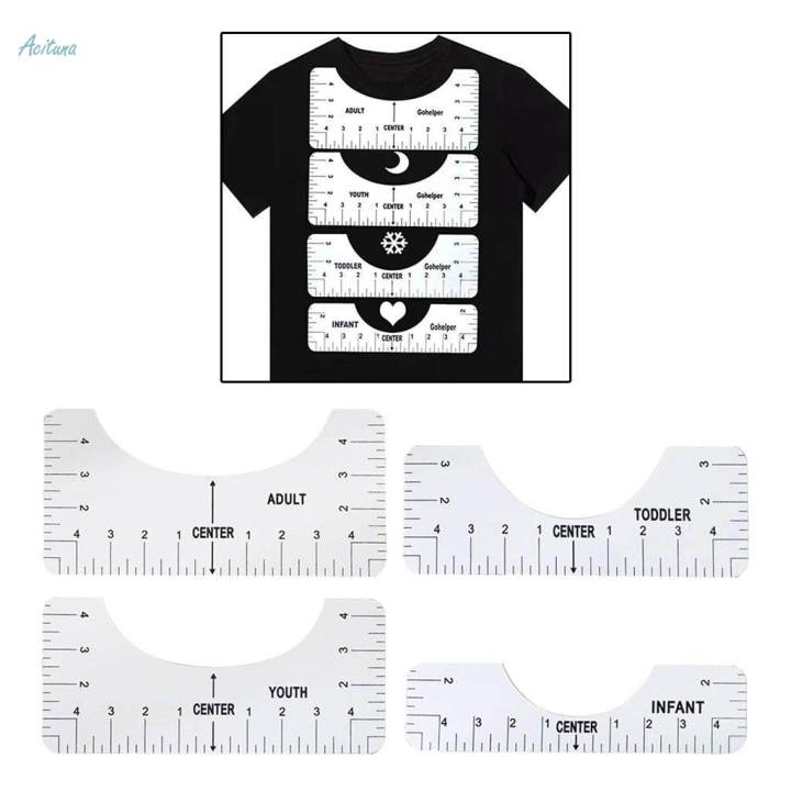 5Pc%20T%20Shirt%20Alignment%20Tool%20-%20Centering%20Tool%20Vinyl%20T%20Shirt%20Ruler%20Guide%20Design%20-%20Image%202