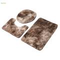 3 Pieces Bath Mats Set for Bathroom with Toilet Cover, U Shape Rug, Washable Bathroom Rug Sets for Tub, Bath Room, Shower Floors.