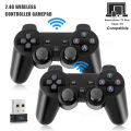 For PC A No Latency Game Controller 2-Pack 2.4Ghz Wireless Gamepad Controller USB Joystick for Android TV Controller for PC BOX Game Box. 