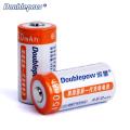 Doublepow CR123A 3V 450mAh Long Lasting Rechargeable Lithium Battery for Camera & Electronic Devices - 2 Pieces. 