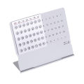 1 pcs Creative Mini Ultra-thin Metal Desktop Calendar Super Perpetual Unique English Calendars. 