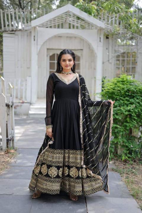 Readymade Georgette Embroidery Party Dress 39