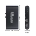HD 4K HDMI-Compatible  USB KVM Switch PC Sharing Keyboard Mouse Hotkey Printer Plug And Paly Out USB Box Video Display Splitter-Add 3x HDMI Cable. 