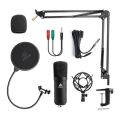 MAONO AU-A03 Podcast Studio Condenser Microphone with Boom Arm Kit For Youtube Record Vlog Livestream Gaming. 