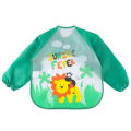 Long Sleeve Waterproof Baby Bibs Cute Cartoon Bear Baby Feeding Bibs Lace Up Design Newborn Toddler Kid Children Eating Aprons.