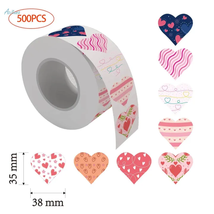 500x%20Love%20Stickers%20Party%20Supplies%20Decorative%20Labels%20Heart%20Shaped%20Stickers%20for%20Craft%20Anniversary%20-%20Image%202