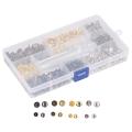 Leather Rivet, Double Caps Cloth Rivets 240Pcs for DIY. 