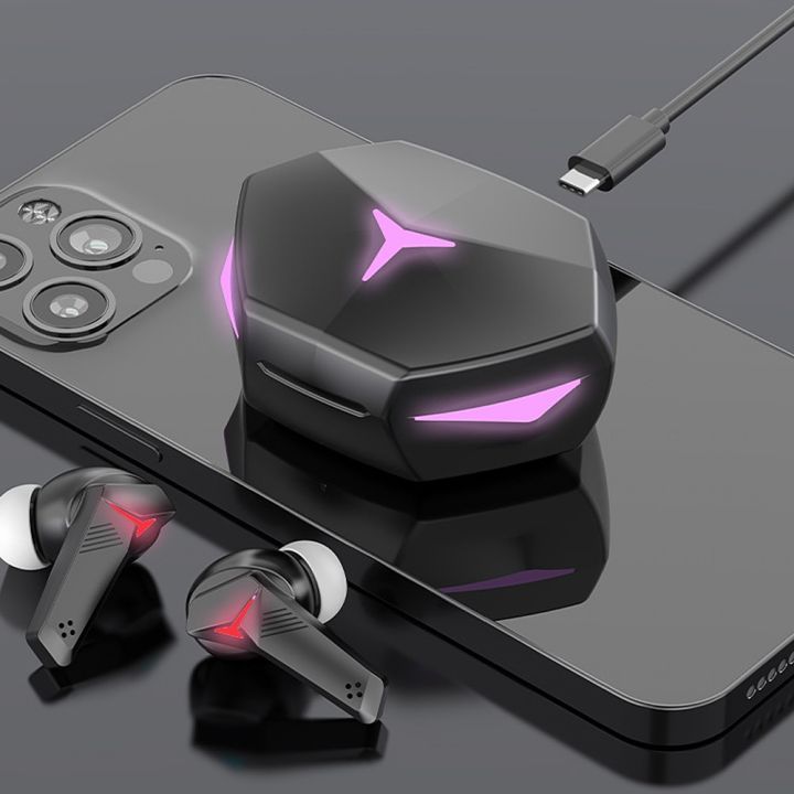 T33 TWS Gaming Headsets Low Latency Bluetooth-compatibl Earphones Stereo Wireless 5.2 Noise Cancellation Touch Control Headphone