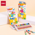 Deli EC228-12 Oil Pastel paper pack 12 shade.