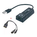 USB Ethernet Adapter USB2.0 to RJ45 Gigabit With OTG Cable LAN Network Adapter With LED Indicator Plug And Play.