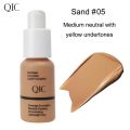 QIC Soft Matte JEWEL LIGHL Liquid Foundation Brightens Moisturizes and Controls Oil Fit Wheat Makeup BB Cream Concealer Cream.