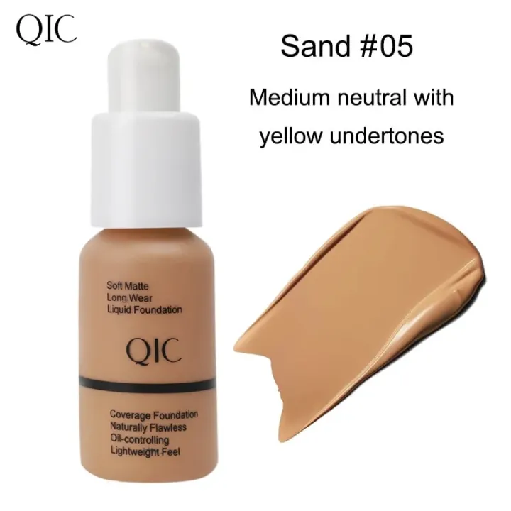 QIC%20Soft%20Matte%20JEWEL%20LIGHL%20Liquid%20Foundation%20Brightens%20Moisturizes%20and%20Controls%20Oil%20Fit%20Wheat%20Makeup%20BB%20Cream%20Concealer%20Cream%20-%20Image%207