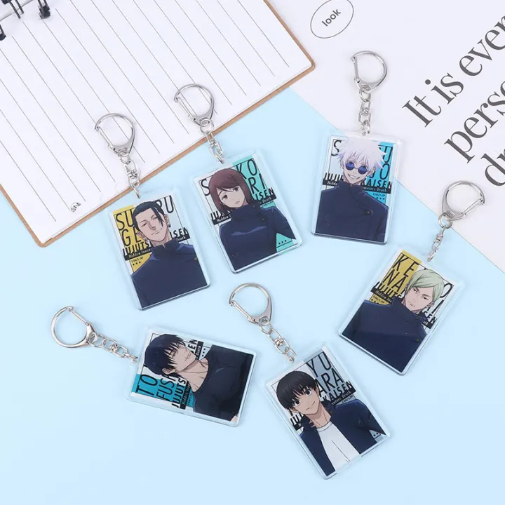 1pc%20Anime%20Jujutsu%20Kaisen%20Yuji%20Itadori%20Gojou%20Satoru%20Acrylic%20Pendant%20Keychain%20Keyring%20Decoration%20Collection%20Model%20Toy%20Cosplay%20-%20Image%202