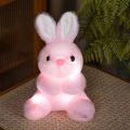 Light Up Rabbit Plush Toy Cute Colorful Light Up Plush Stuffed Animal Rabbit Doll Kawaii Bunny Peluche Christmas Gift for Kids. 