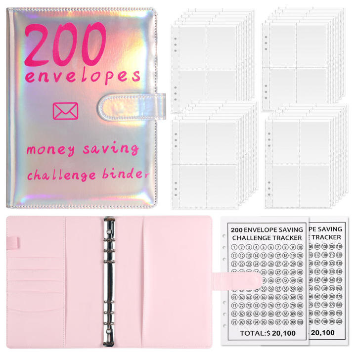 23.3*18CM%20100%20Envelope%20Challenge%20Binder%20Personal%20Finance%20Imitation%20leather%20Five%20colors%20Challenge%20the%20$20%20notebook%20100%20savings%20book%20for%20Money%20Saving%20Financial%20Planning%20Budget%20Management%20Personal%20Use%20-%20Image%209