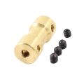 Copper Coupler 5Mm To 5Mm Universal Motor Shaft Joint Coupling Connector For Rc Boat Electric Toy Car 775 Dc Motor Diy - Solar Panel. 