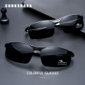 Cook Shark 2020 new aluminum magnesium sunglasses men's sunglasses HD polarized driving driver glasses tide. 