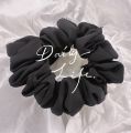 Silk scrunchie women elastic Satin Hair Bands big black hair tie for girls large hairbands Hair Accessories Elegant Retro Shiny Starry Dots Hair Scrunchies Satin Silk Hair Bands Women. 