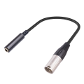 1 PCS XLR Male To 1/4 Inch Female Cable 3 Pin Male To 6.35mm Socket Audio Cord XLR Male To 6.35mm Microphone Audio Cable. 