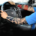 2pcs Set Nylon Outdoor Tattoo Print Arm Sleeves For Driving Riding Climbing Sunscreen Arm Cover. 